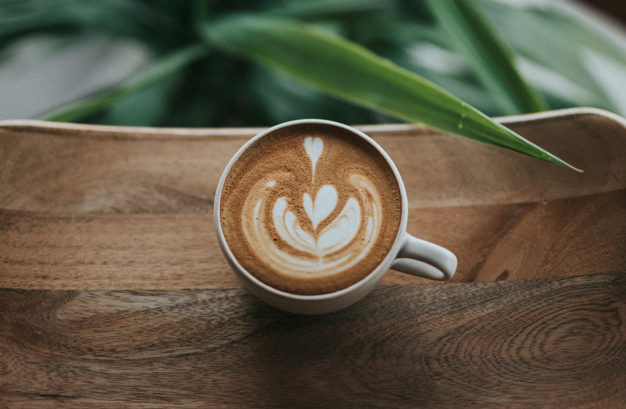 Coffee at the café.