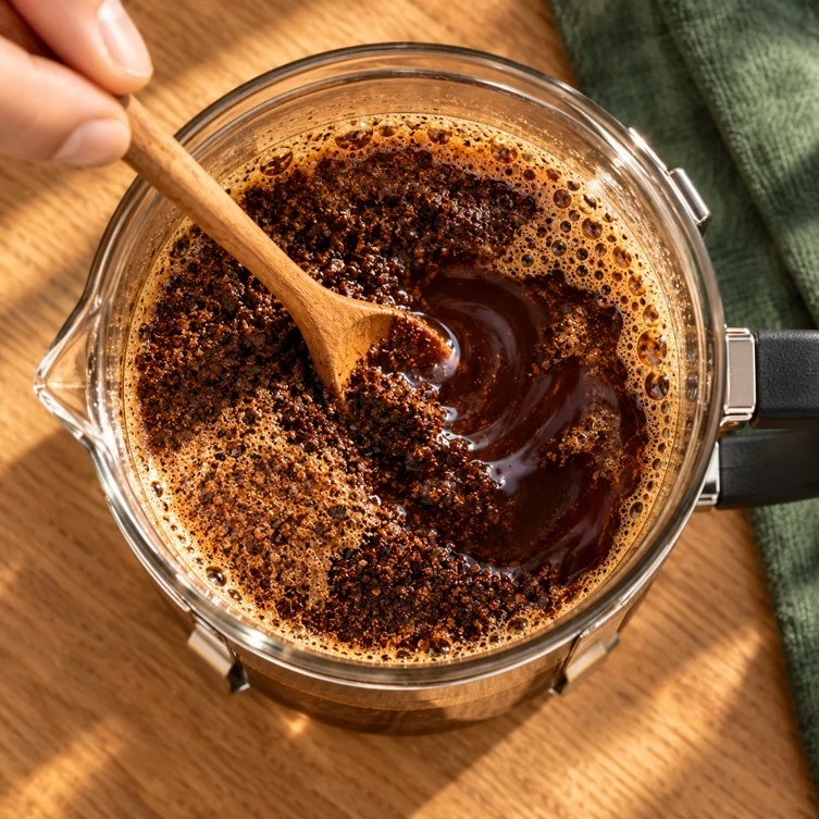 Stir after one minute