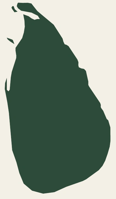 Sri Lanka coastline illustration, historically known as Ceylon